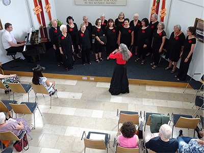 Bild: Kunstdruck Erich Kraft, Begegung in Gelb II