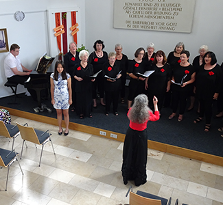 Bild: Kunstdruck Erich Kraft, Begegung in Gelb II