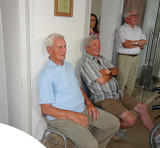 Bild: Kunstdruck Erich Kraft, Begegung in Gelb II