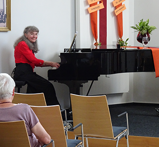 Bild: Kunstdruck Erich Kraft, Begegung in Gelb II