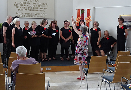 Bild: Kunstdruck Erich Kraft, Begegung in Gelb II